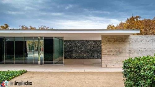 Fachada del Pabellón de Barcelona